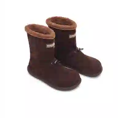 MASOOMAKE Suede Mid-Calf Snow Boots