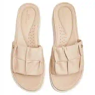 他她 简约百搭舒适休闲防滑 静音防臭一字拖鞋 女款