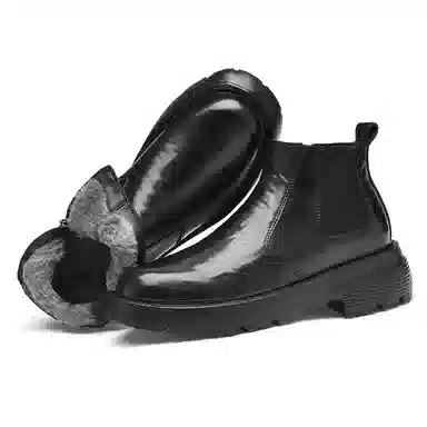 公牛雷霆 头层牛皮 潮流百搭简约舒适时尚 短靴 男款