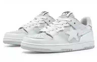A BATHING APE SK8 Grey White