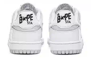 A BATHING APE SK8 Grey White