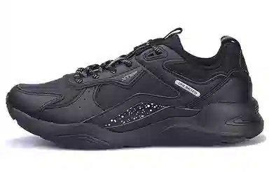 特步 低帮潮流运动休闲鞋 黑色