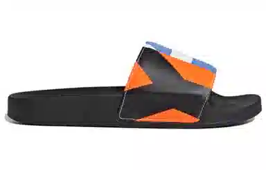 Y-3 Adilette Black Blue Orange