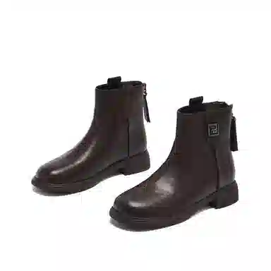 Hotwind PU Round Toe Winter Outdoor Boots Women