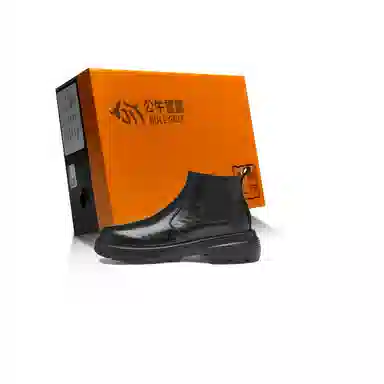 公牛雷霆 头层牛皮 潮流百搭简约舒适时尚 短靴 男款