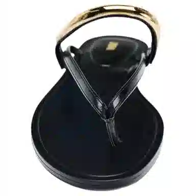 ZARA Open Toe Comfortable Flip Flops Black