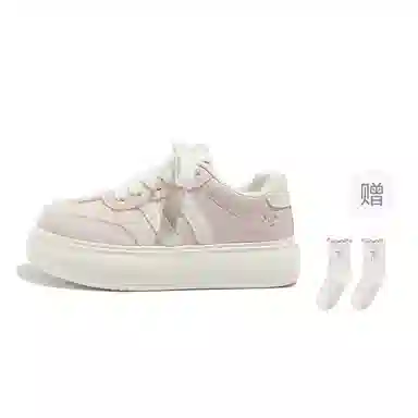 乐乐鱼 早秋学生配裙子百搭厚底运动通勤 增高 低帮 板鞋 女