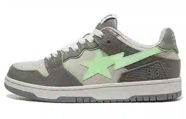 A BATHING APE SK8 Sta Grey Green