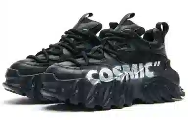KEDDO 麒麟二代 Cosmic Graffiti Platform Sneakers Black
