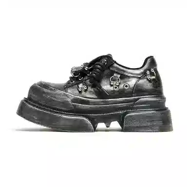 KEDDO Vintage Casual Leather Sneakers Women