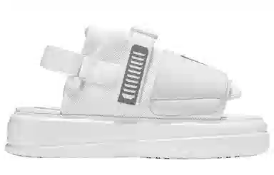 NORVINCY Platform Sandals White