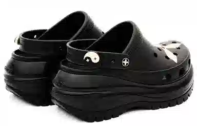 SMFK x Crocs Platform Clogs Black White