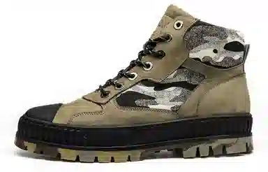 LEAVELAND Maple Leaf Camo Thick Sole Martin Boots