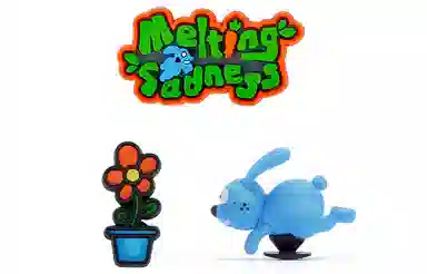 melting sadness x Crocs Classic Clog Blue