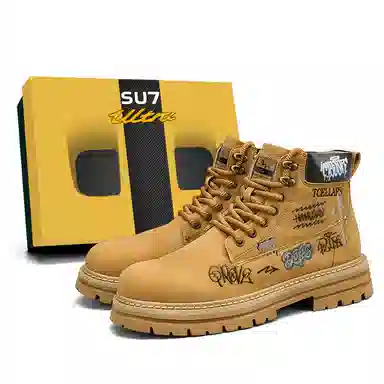 TCELLARS Classic Lace-Up Boots Maple Yellow