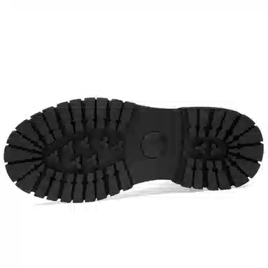 法派 粗跟百搭舒适 短中筒 马丁靴 男款 黑色