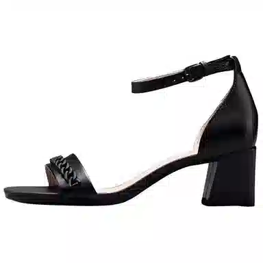 ecco Simple Strap Sandal 5.5cm Black