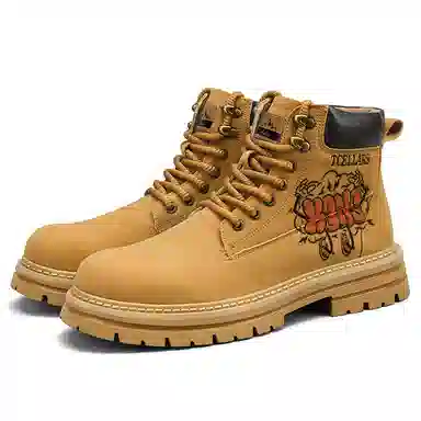 TCELLARS Classic Lace-Up Boots Maple Yellow