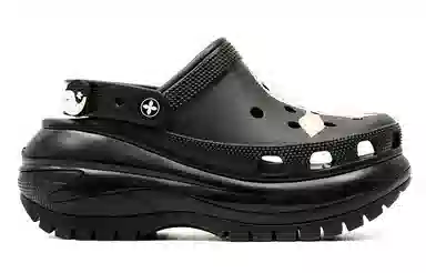 SMFK x Crocs Platform Clogs Black White
