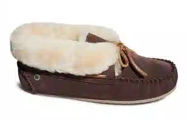 Minnetonka Lace-Up Round Toe Ankle Snow Boots Chocolate