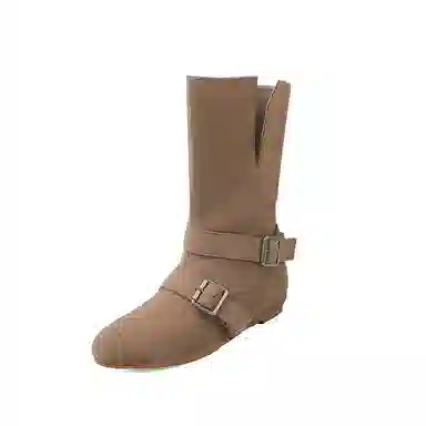 Yeezy Reezy 2025 Fall Winter Vintage Belt Buckle Boots