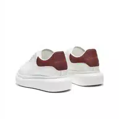 BELLE Low Top Sneakers White Red