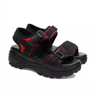 富贵鸟 织物 百搭时尚耐磨简约 沙滩凉鞋 女款