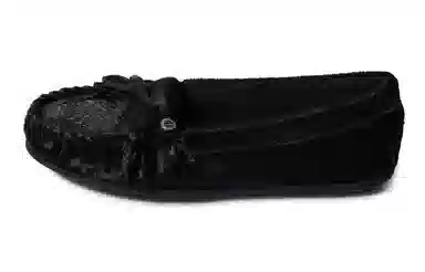 Minnetonka Plush Loafer Black
