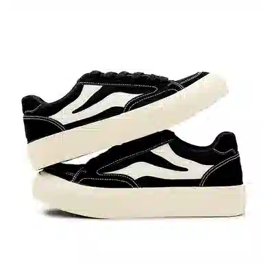 Mengsai Canvas Shoes Black