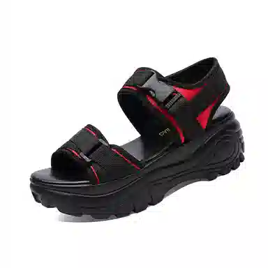 富贵鸟 织物 百搭时尚耐磨简约 沙滩凉鞋 女款