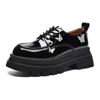 ZHR PU Platform Casual Shoes Black