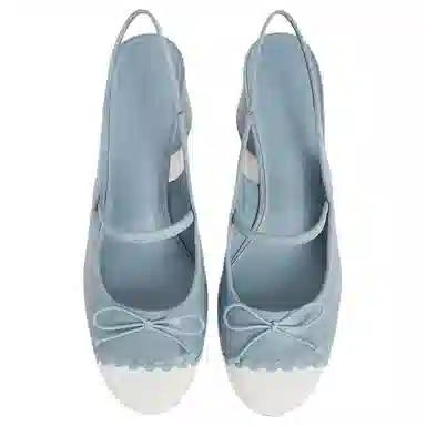 CHARLES&KEITH Chunky Heel Pumps Cream Black