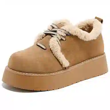 DAPHNE Suede Ankle Snow Boots