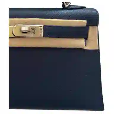 HERMES Mini Kelly Epsom 7K Bleu Abysse