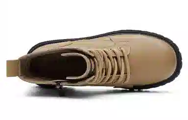 Dickies Platform Martin Boots Beige