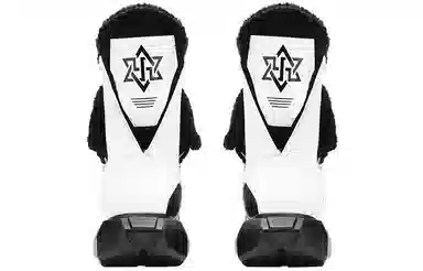 NORVINCY Snow Boots Black White
