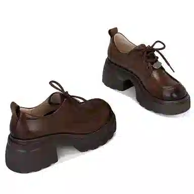 Jessica Sophia Classic Lace-Up Loafers 6cm