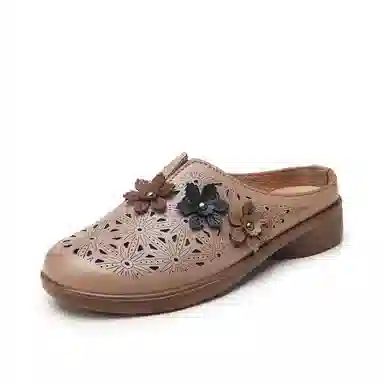 意利船长 百搭通勤潮流 防滑包头拖鞋 女款