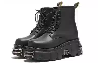 XB-ITER Black Platform Boots