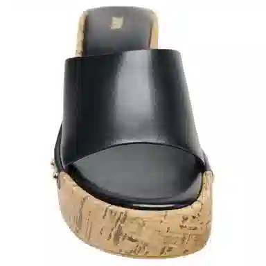 ZARA Slip-On Sandals Black