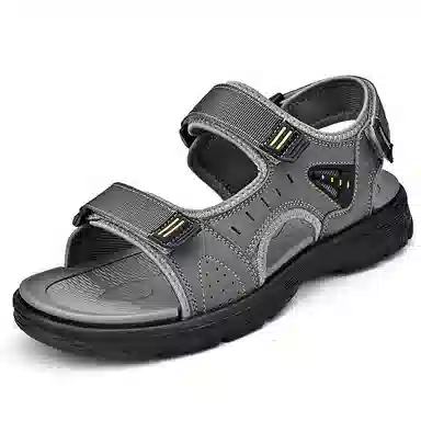 季公羊 牛皮革 户外运动 沙滩凉鞋 男款