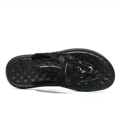 FAPAI Flip Flops Black White