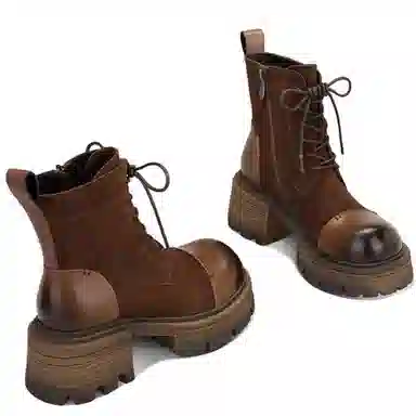 Jessica Sophia Cool Lace-up Platform Martin Boots 5.5cm