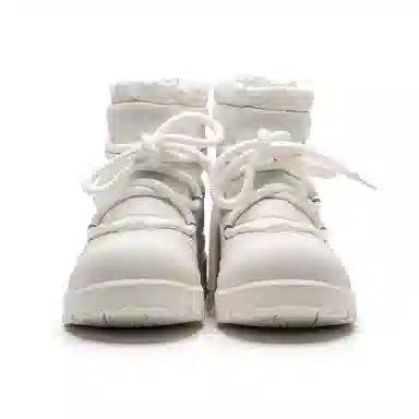 Mule Donkey Snow Boots White