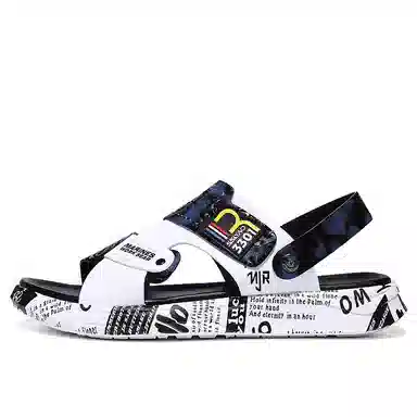 南极人 超纤皮 户外通勤休闲百搭 沙滩凉鞋 男款