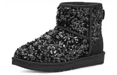 UGG Short Sequin Black