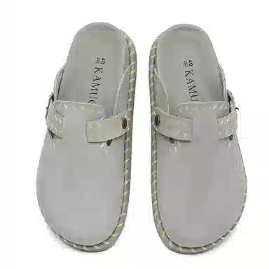 年走索 经典高级感潮流 橡胶底 防滑包头拖鞋 男女同款