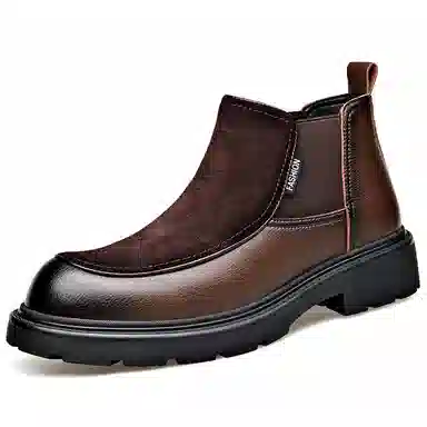 罗蒙 英伦复古 轻便简约 短筒 切尔西靴 男款