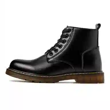 MADEN Classic British Style Platform Boots Black