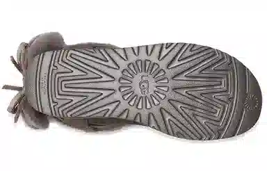 UGG Classic Double Bow Short Charcoal